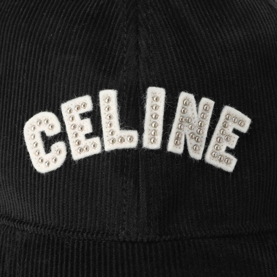 セリーヌ CELINE ベースボールキャップ CASQUETTE BASEBALL CELINE STUD ブラック メンズ 2aux3-580w-38no｜mb-y｜06